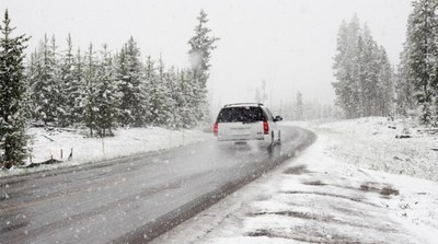 Notifica si ves nieve en la carretera